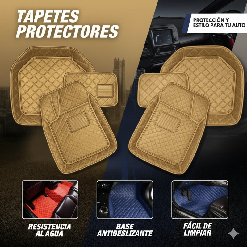 Combo Tapetes Luxury para Autos